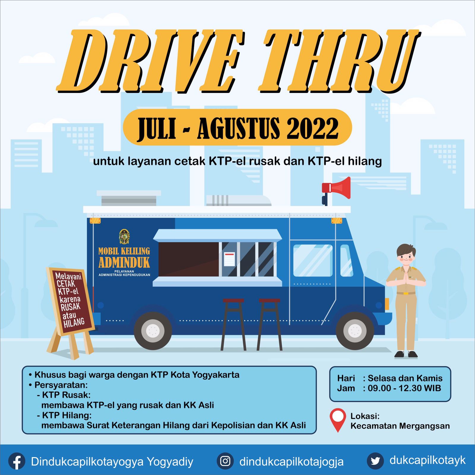 Jadwal Drive Thru di Kemantren Mergangsan Bulan Juli - Agustus 2022