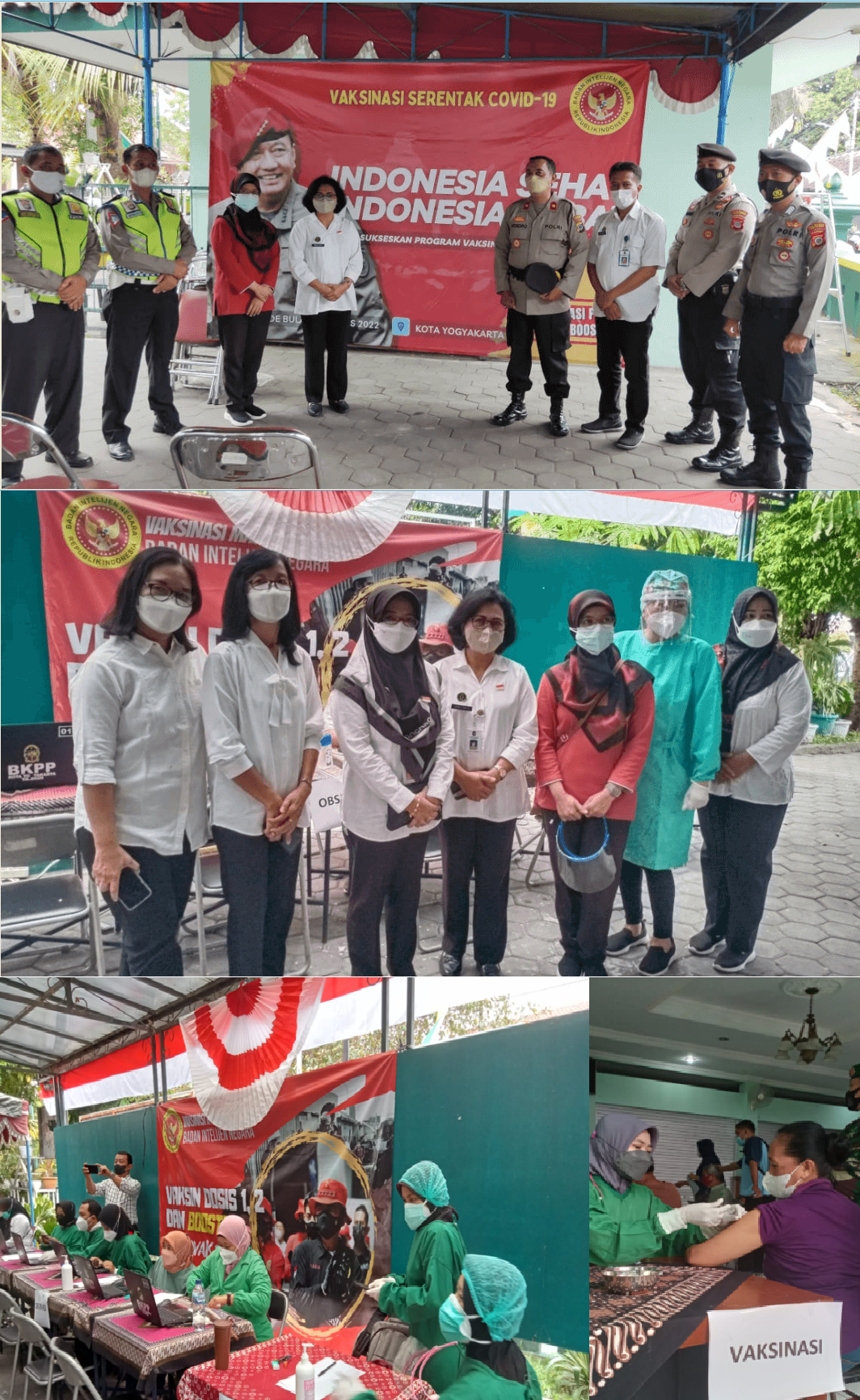 Vaksinasi Booster Ke-3 COVID19 Dinas Kesehatan Kota Yogyakarta di Kemantren Ngampilan
